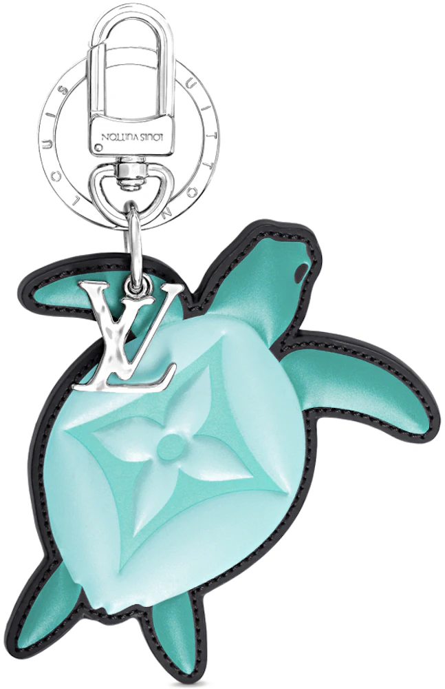 Louis Vuitton LV Aquatics Bag Charm and Key Holder Turtle in Calfskin  Leather with Silver-tone - US