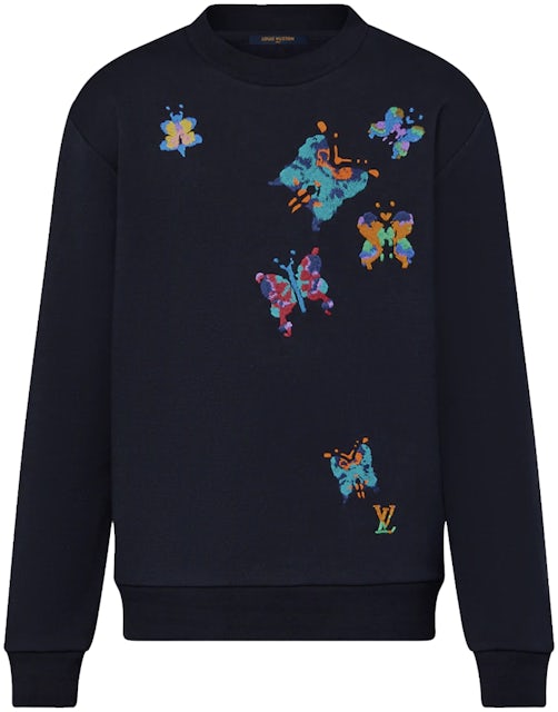 Louis Vuitton LV Butterflies Crewneck Sweatshirt Total Eclipse