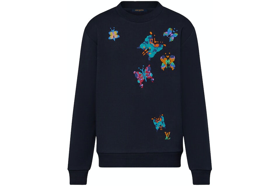 Louis Vuitton LV Butterflies Crewneck Sweatshirt Total Eclipse Men's -  Pre-SS23 - US