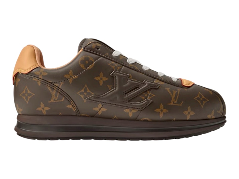 Pre-owned Louis Vuitton Women's  Lv Buttersoft Monogram Sneakers In Brown/beige