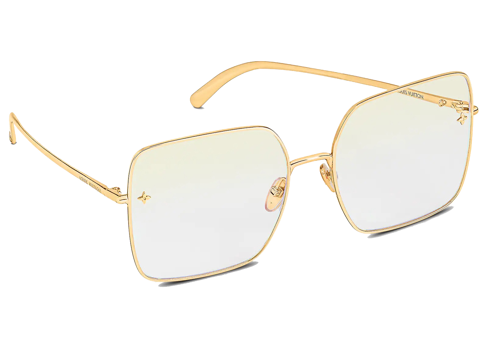 Louis Vuitton LV Wire Pearls Sunglasses Gold/Black Lenses (Z2393U)