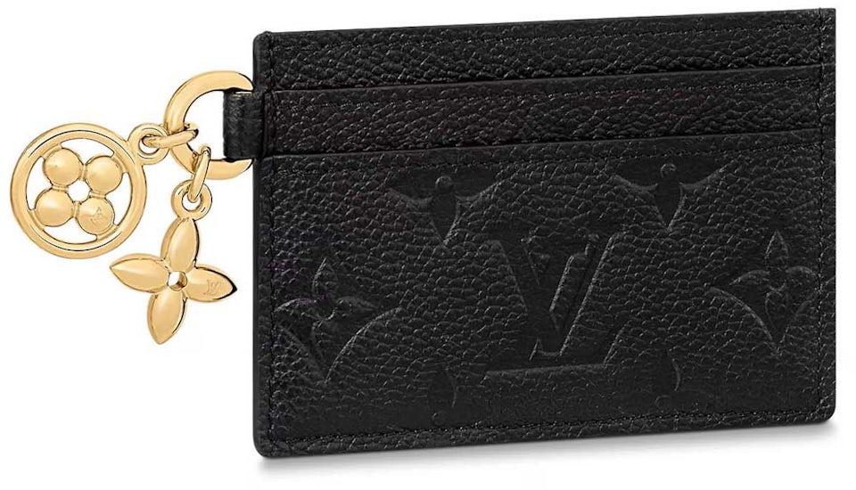 Louis Vuitton LV Charms Card Holder Black in Monogram Empreinte Embossed  Supple Grained Cowhide Leather with Gold-tone - US