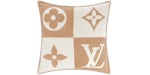 Cojín Louis Vuitton LV Checkmate Beige