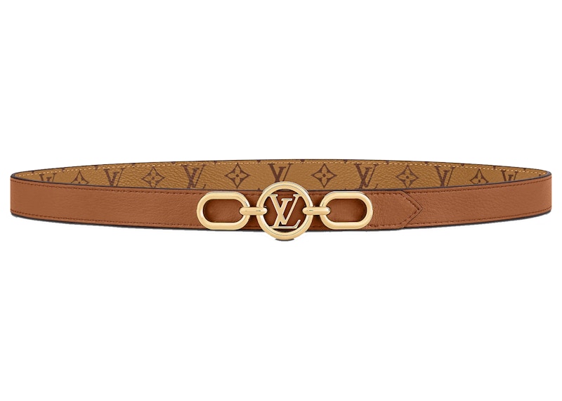 Louis Vuitton LV Circle Prime 20 MM Reversible Belt Tan in Cowhide