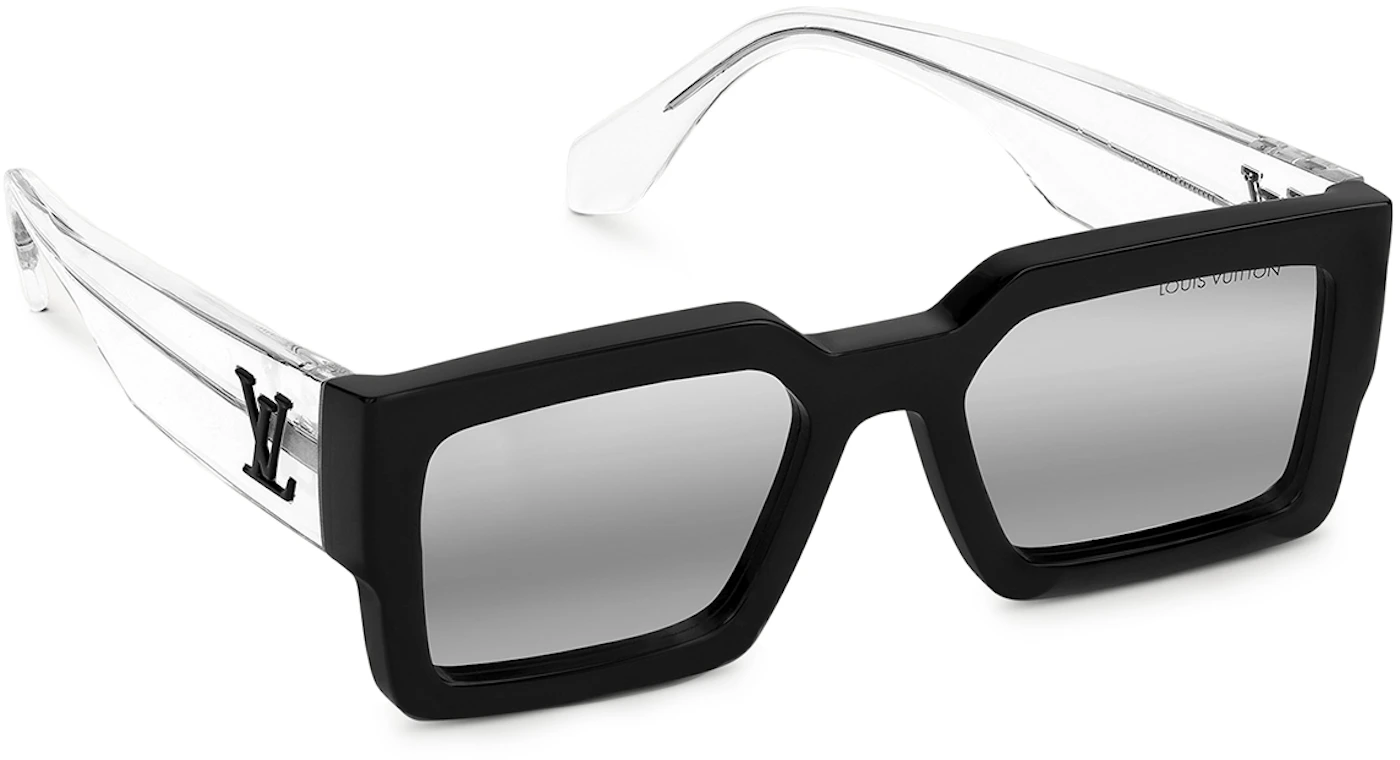 OFF-WHITE Virgil Square Frame Sunglasses Black White Grey (FW21)  (OERI008Y21PLA0011007)