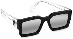 Louis Vuitton LV Clash Square Sunglasses Black/Crystal/Mirror Lenses