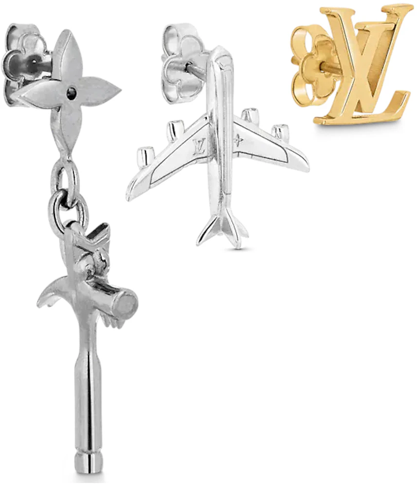 Louis Vuitton LV Comics Earrings Silver in Silver Metal with Silver-tone -  US