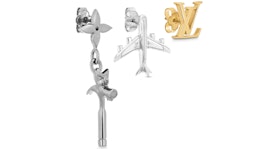 Louis Vuitton LV Comics Earrings Silver