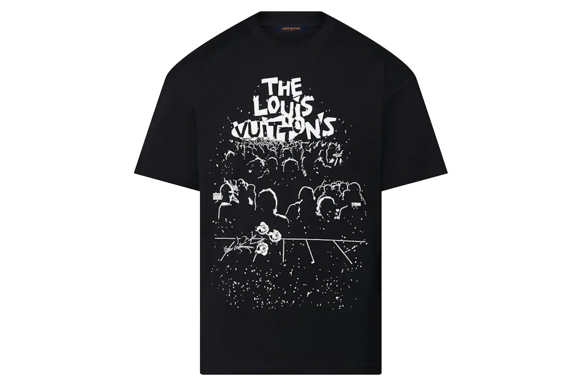 Pre-owned Louis Vuitton Lv Concert Print T-shirt Black