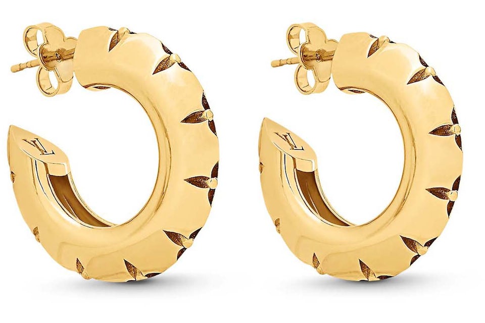 Louis Vuitton LV Crown Earrings Brass in Metal with Brass - US
