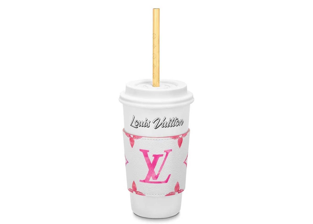 Pre-owned Louis Vuitton Lv Cup & Straw Pink