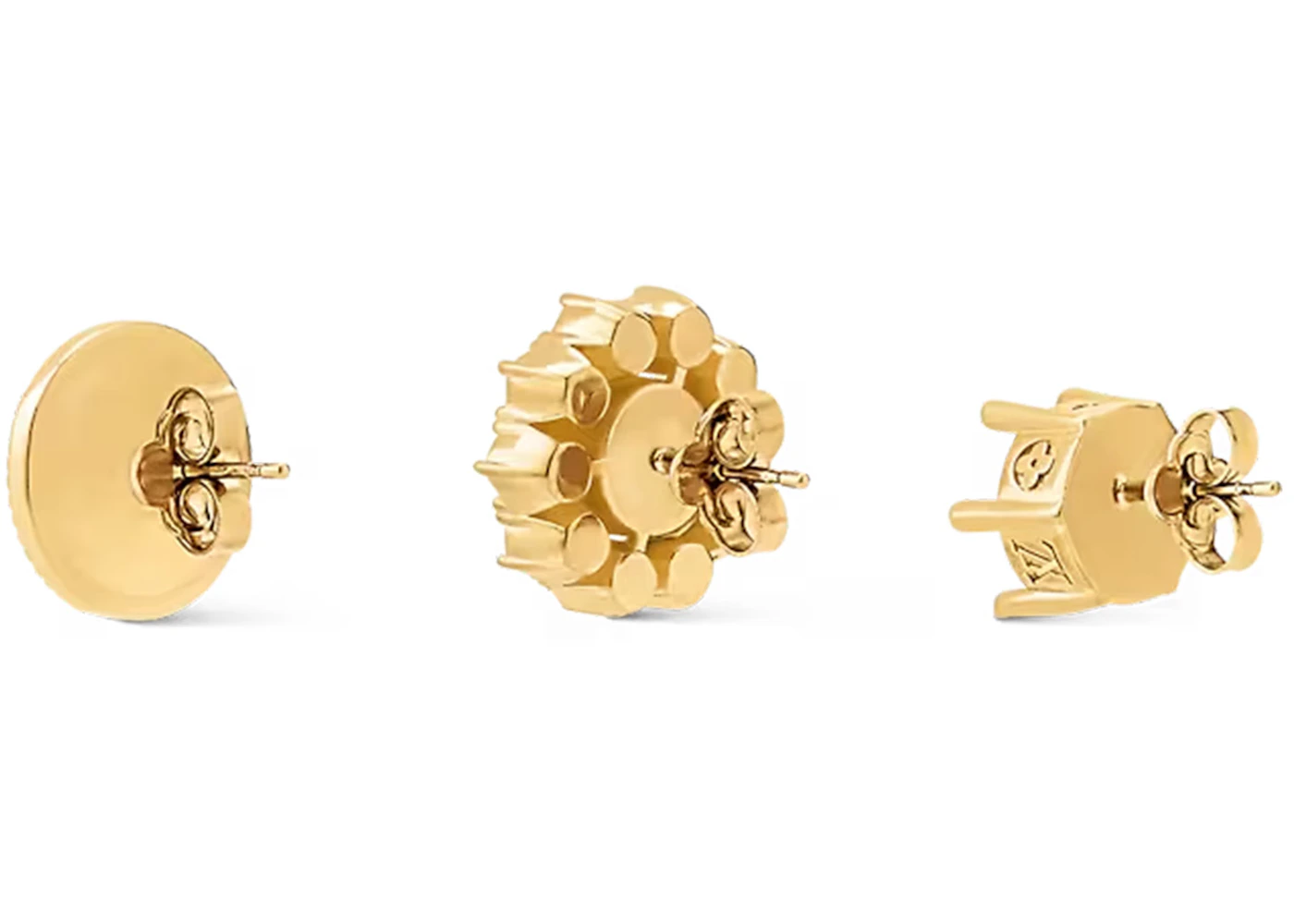 Louis Vuitton LV Dynasty Set of 3 Earrings Gold in Brass/Glass Pearls