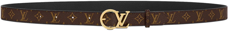 Louis Vuitton Black Lv Initiales 20 Mm Belt