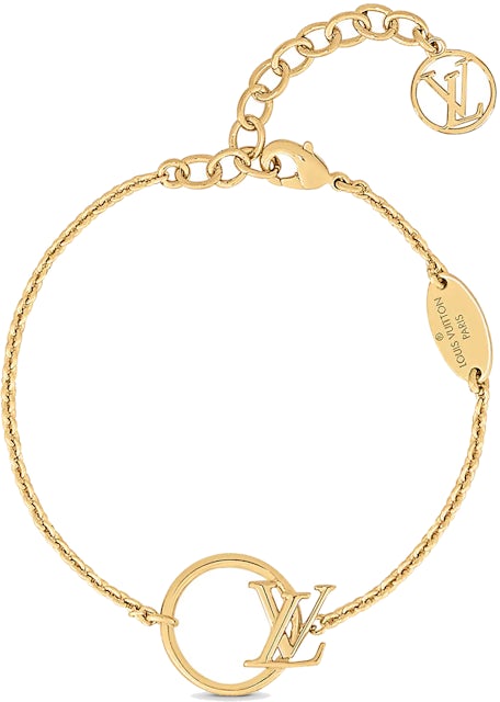 Louis Vuitton gold circle logo bracelet