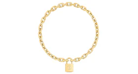Louis Vuitton LV Edge Cadenas Necklace Gold