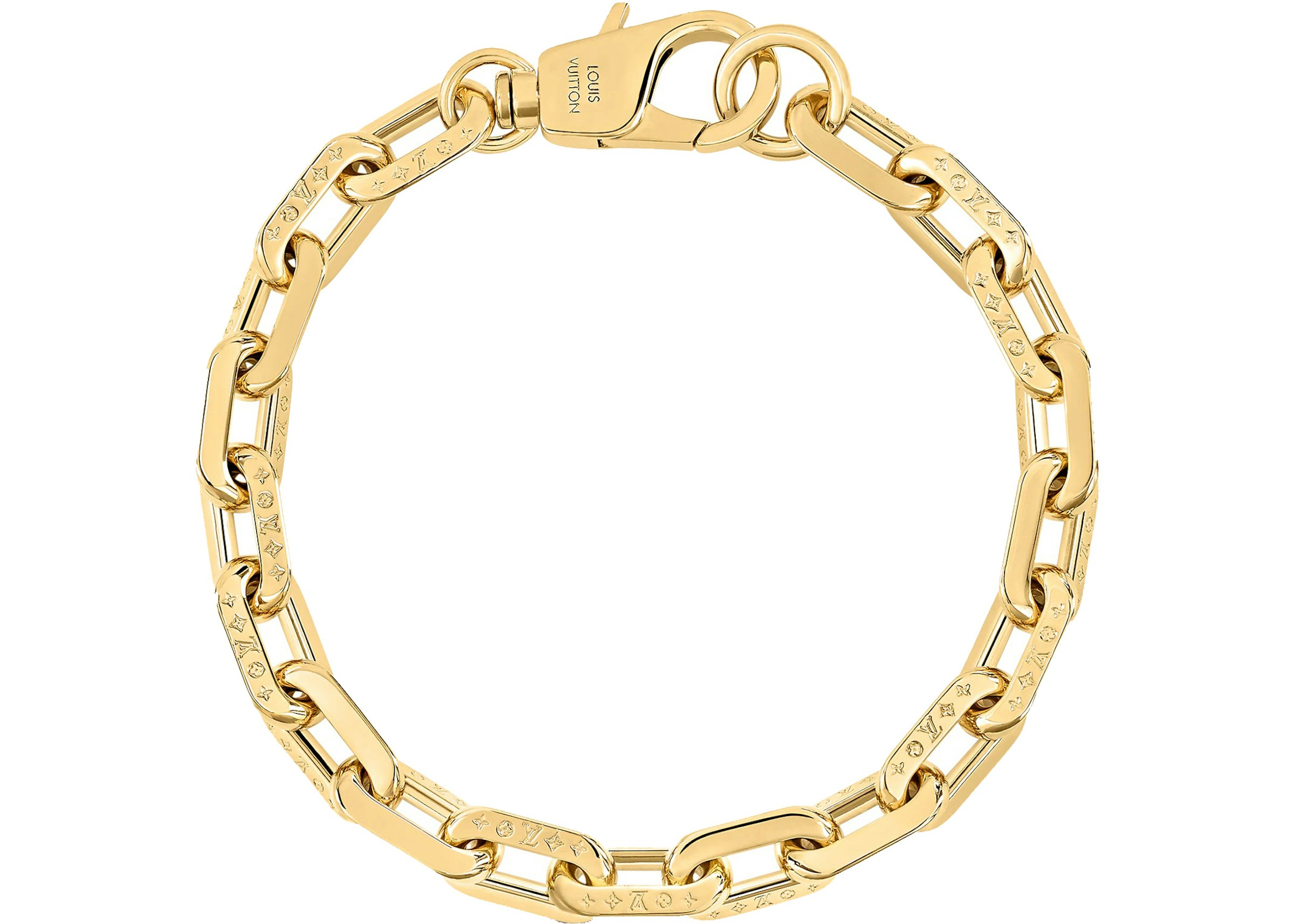Louis Vuitton LV Edge Necklace MM Gold in Gold Metal - GB