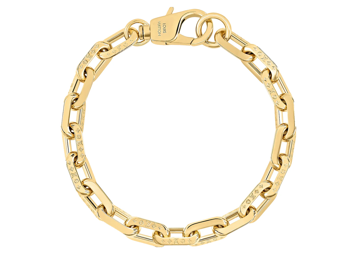 louis vuitton chain bracelet gold