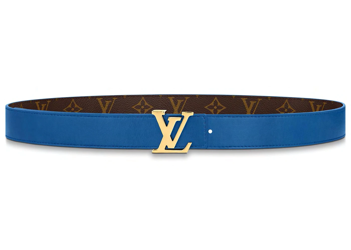Louis Vuitton LV Escale LV Initiales Reversible Belt 30MM Blue in ...