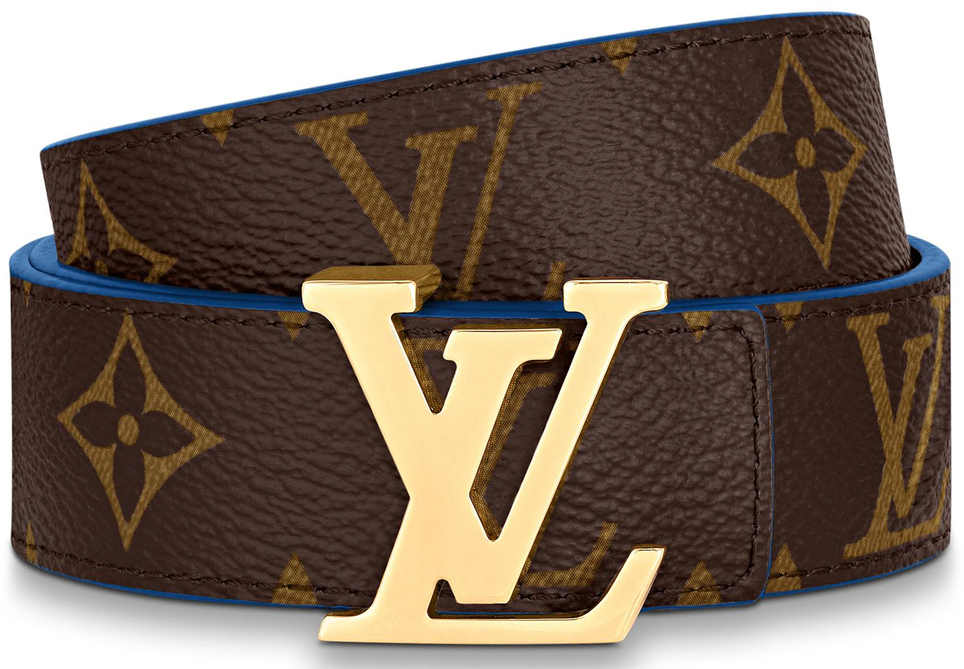 Louis Vuitton LV Escale LV Initiales Reversible Belt 30MM Blue in ...