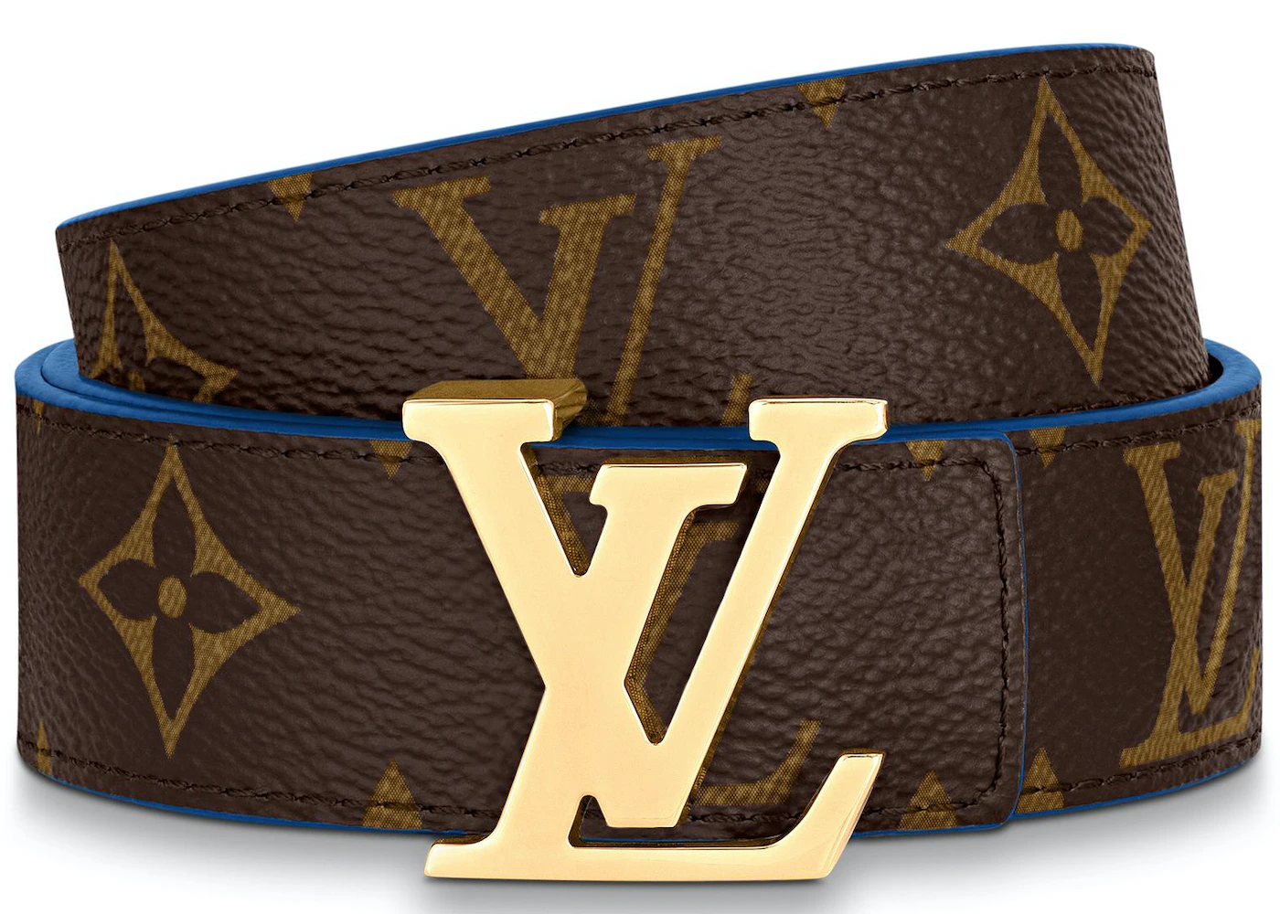 Louis Vuitton LV Escale LV Initiales Reversible Belt 30MM Blue in