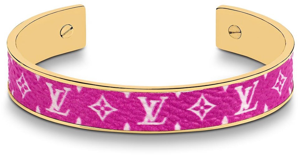Louis Vuitton LV Escale Wild LV Bracelet Pink in Canvas/Metal with