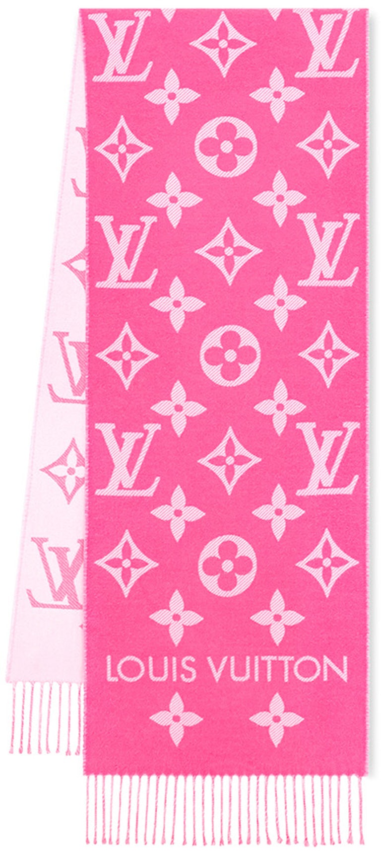 Louis Vuitton LV Essential Scarf Rose Pop in Wool - US