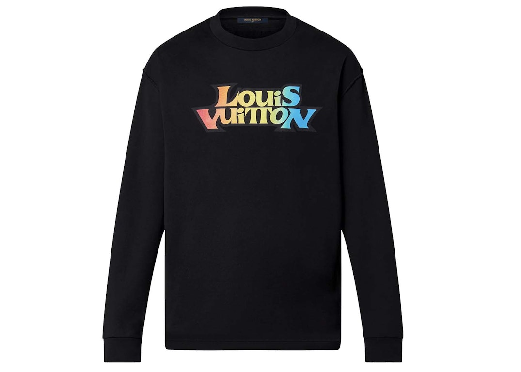 LV Fade Printed Long-Sleeved T-Shirt - Men - Ready-to-Wear