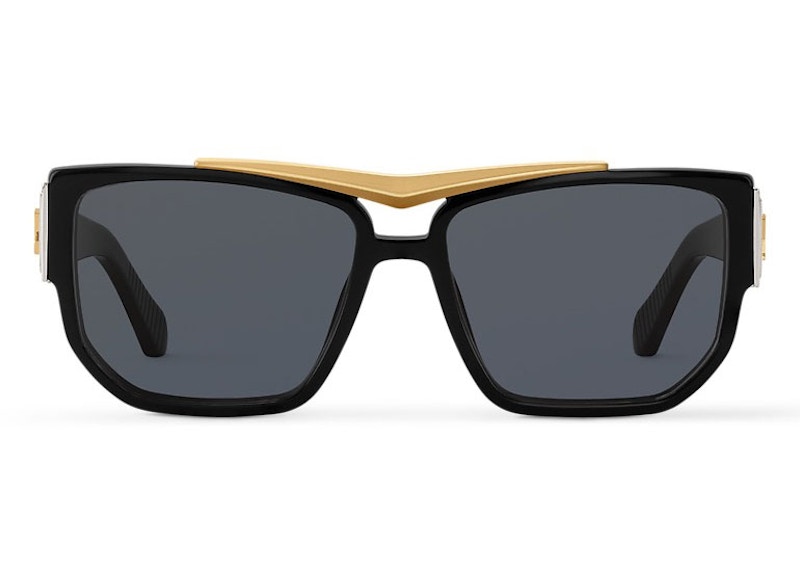 Pre-owned Louis Vuitton Men's Lv Flight Square Sunglasses In Black (z2700u)