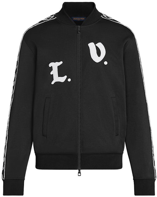 Red Louis Vuitton Dreaming Pop Smoke Varsity Jacket