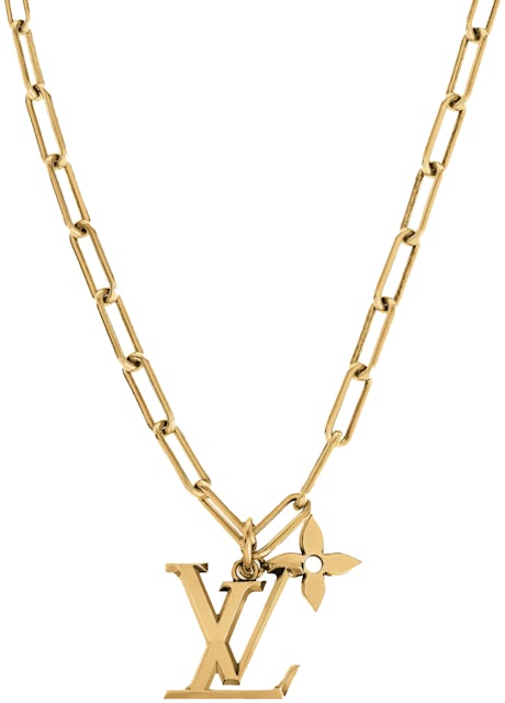 Louis Vuitton Floral Monogram Charm Necklace