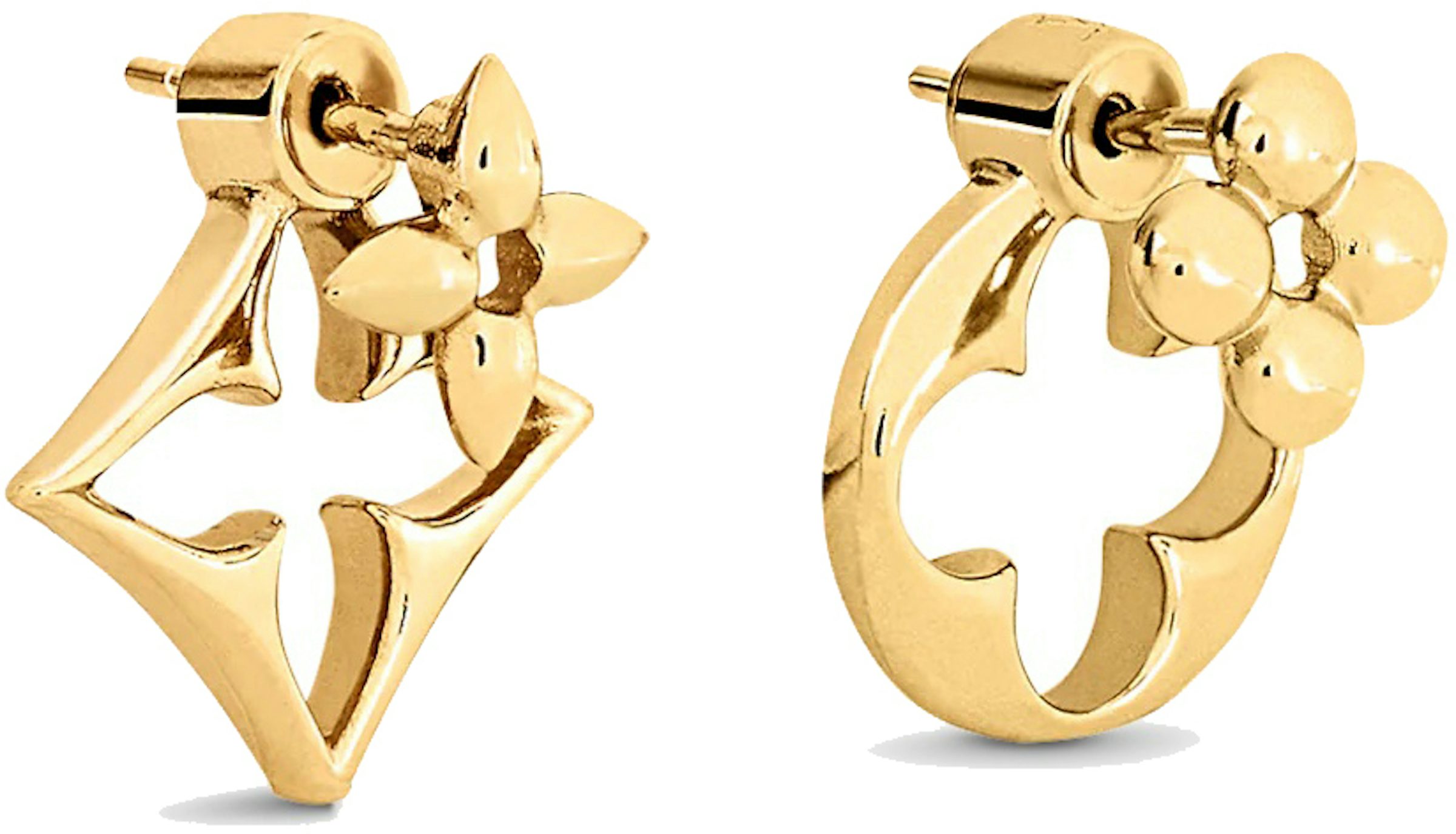 Louis Vuitton Louisette Stud Earrings Gold in Gold Metal/Resin - US