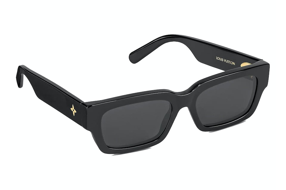 Louis Vuitton LV Frame Rectangle Sunglasses Black (Z1722W/E) in