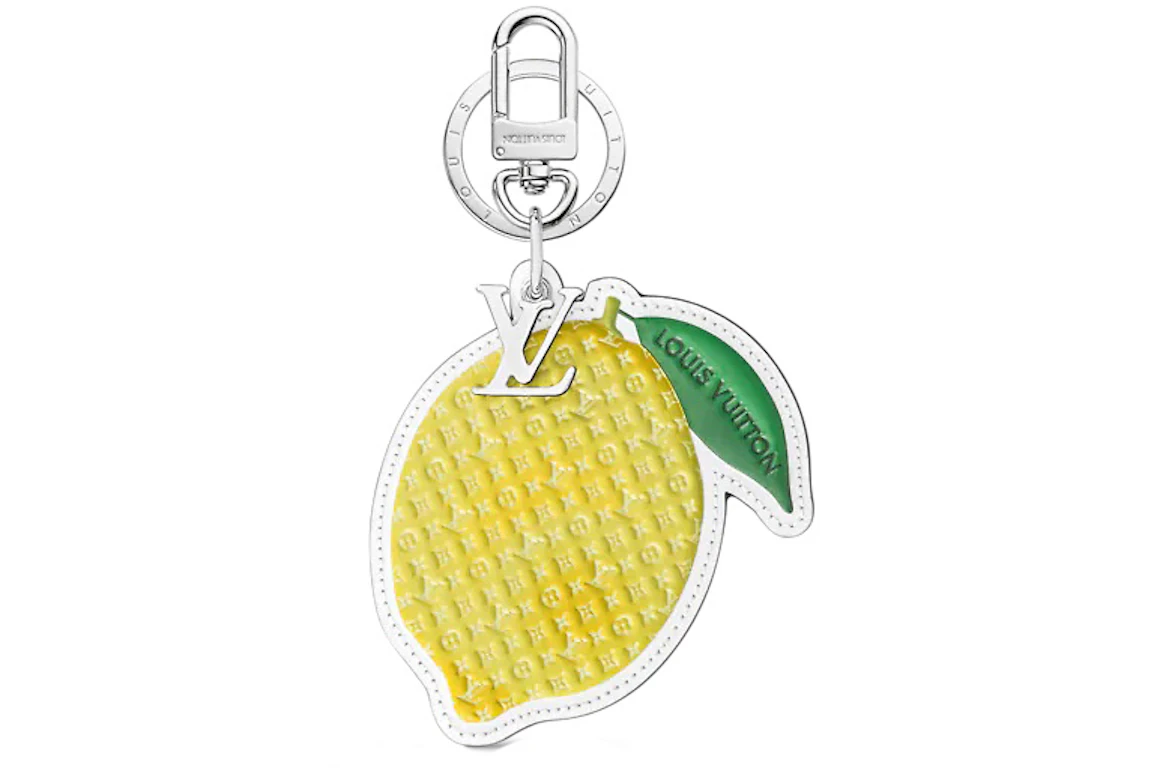 Louis Vuitton LV Fruits Lemon Bag Charm and Key Holder Yellow