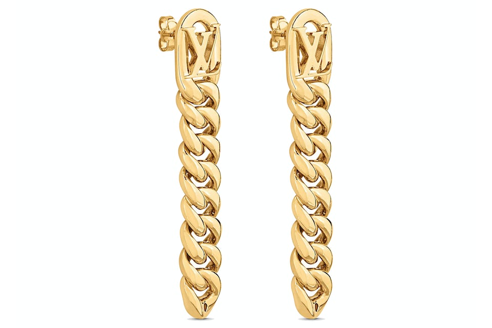 Louis Vuitton LV Get Dressed Earrings Gold in Gold Metal with Gold