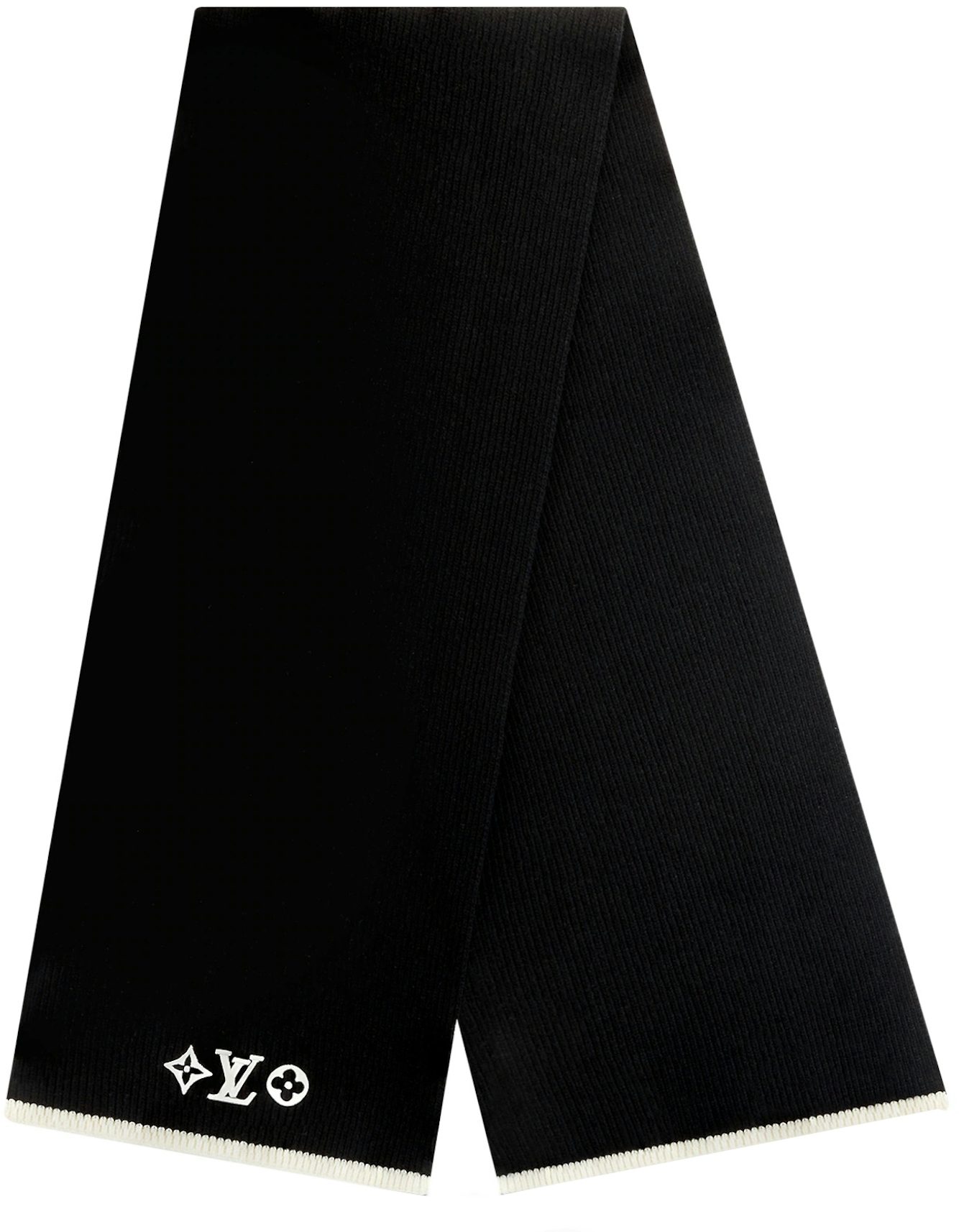 Louis Vuitton LV Headline Scarf Black in Wool - US