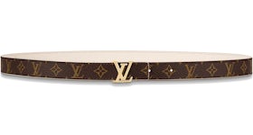 Louis Vuitton LV reversible black tan belt with gold hardware size 75 – The  Find
