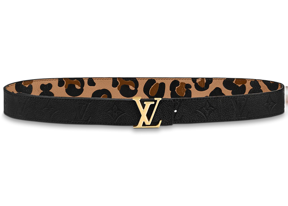 Louis Vuitton LV Iconic 30MM Reversible Belt Wild at Heart Black 