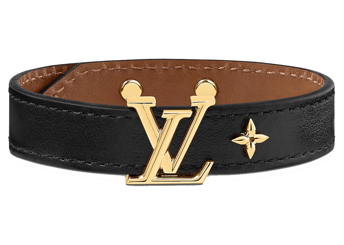 Louis Vuitton LV Initials Black/Brown Reversible Leather Double Wrap Bracelet  Louis Vuitton | TLC
