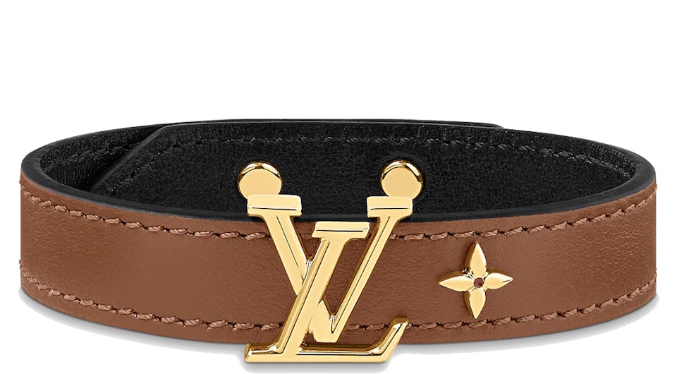Louis Vuitton LV Iconic Bracelet Tan in Canvas with Gold-tone - US
