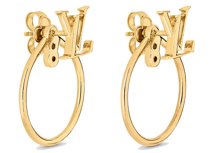 Louis Vuitton  Jewelry  Louis Vuitton Garden Louise Hoop Earrings Metal  Gold  Poshmark