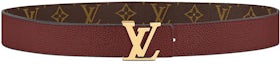 Louis Vuitton x Supreme Initiales Belt 40 MM Monogram Brown Silver