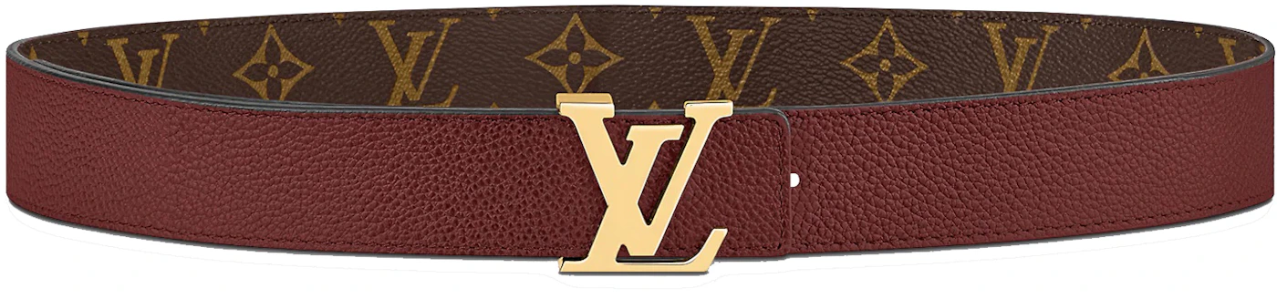 Louis Vuitton LV Initiales 30 MM Reversible Belt Cherry Red in