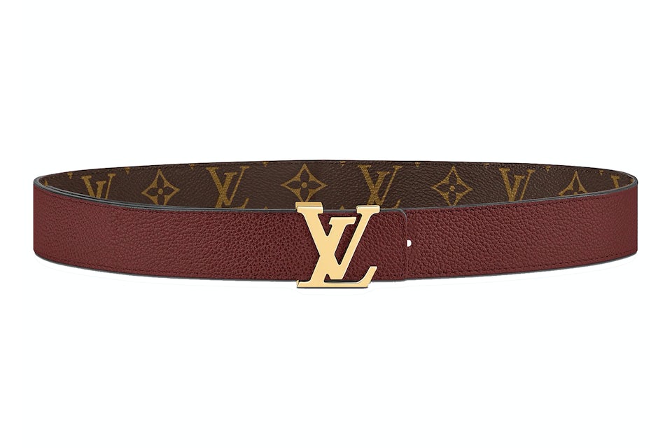 Louis Vuitton LV Initiales 30 MM Reversible Belt Cherry Red in Cowhide  Leather with Gold-tone - US