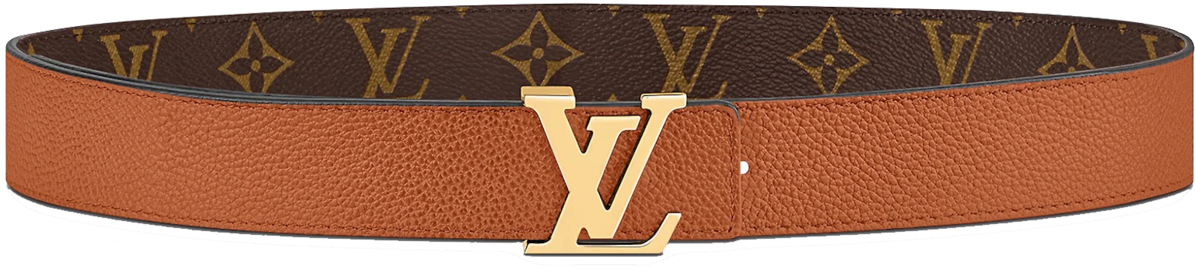 Louis Vuitton Reverse Monogram 35mm LV Initiales Belt 75 30