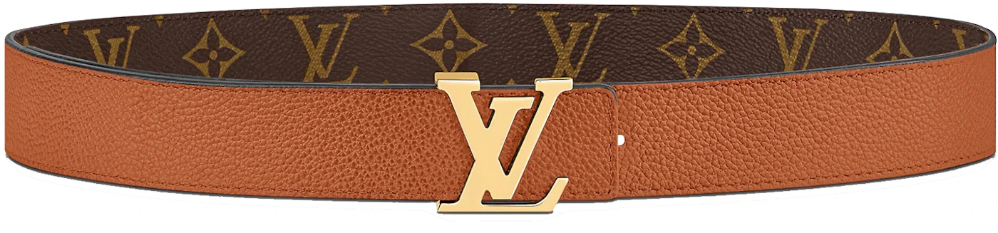 Louis Vuitton LV Initiales 30 MM Reversible Belt Monogram Tan