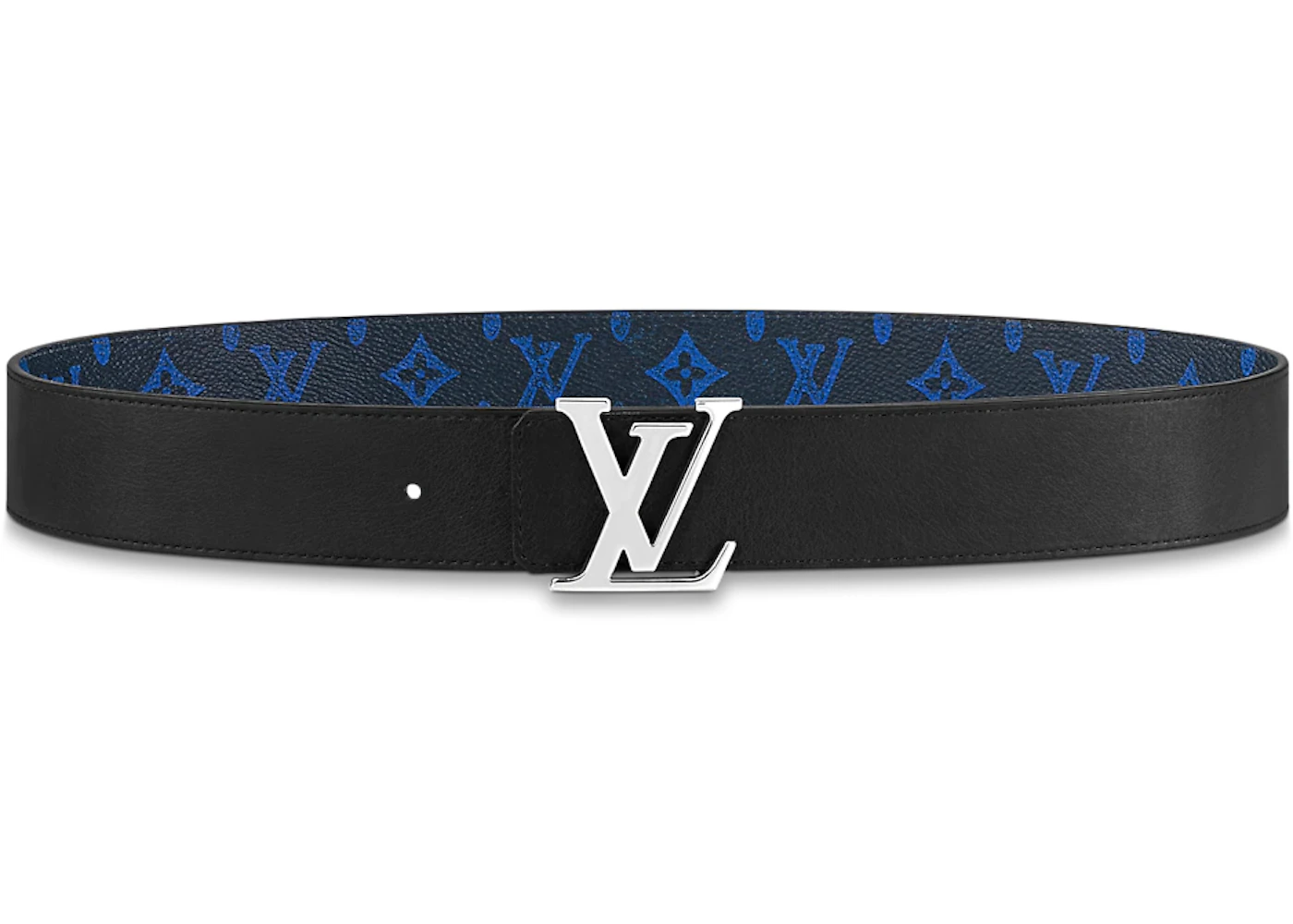 Louis Vuitton LV Initiales 40MM Reversible Belt Monogram Blue in Coated ...