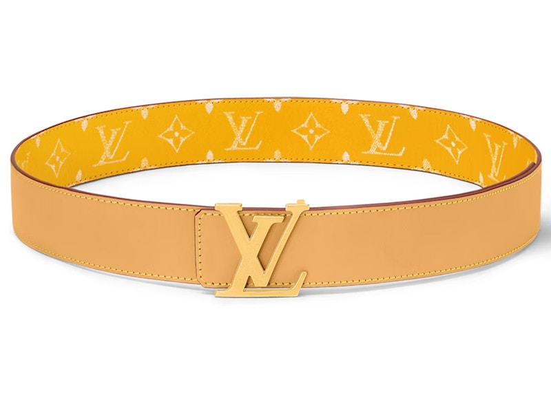 louis vuitton yellow belt