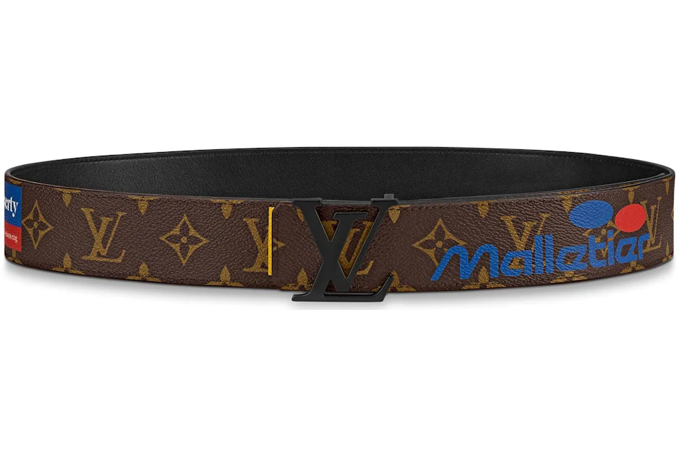 Louis Vuitton LV Initiales Belt Monogram Logo Story 40MM Brown