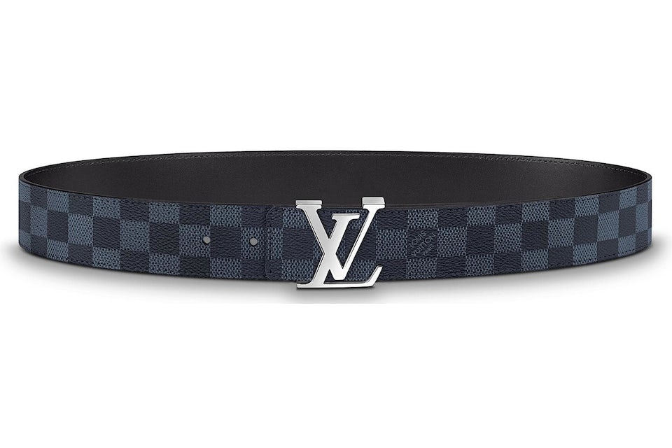 Louis Vuitton LV Initiales Reversible Belt Monogram Eclipse Taiga 40MM White  for Men