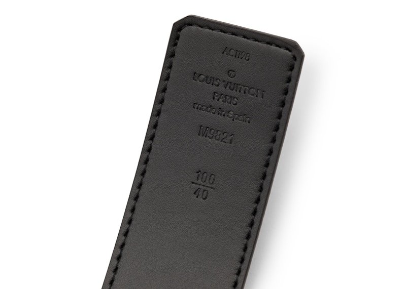 louis vuitton belt brown silver buckle